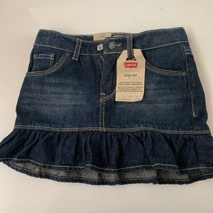 Levi girls sparkly denim skirt